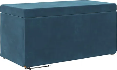 Immagine prodotto di Pouf Blu 81 x 41 x 40 cm Velluto e Legno Ingegnerizzato