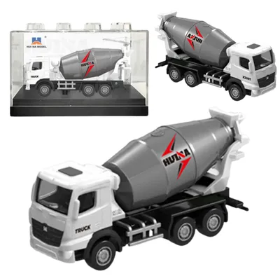 Productafbeelding van Betonmixer Metaal Verzamelmodel Huina Wit 1:80