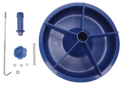 Image de Trough d'alimentation en plastique pour porcelets, de forme ronde, avec 5 places pour se nourrir – Gamelle d'alimentation pour porcelets en élevage