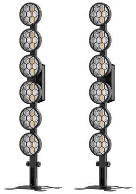 Obrázek produktu pro Jevištní reflektor, RGB LED, ovládání DMX, černý, EU zástrčka