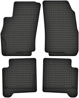 Produktbild von Gummimatten passend für FIAT Punto 12 (2012-2018) Gummi Fußmatten Satz Schwarz + Stopper