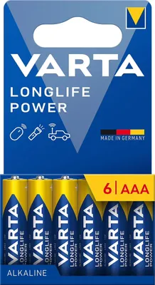 Immagine prodotto di VARTA Longlife Power 6 batterie alcaline AAA LR03 1,5 V