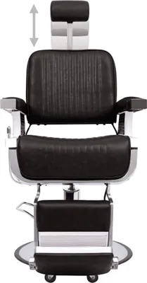 Immagine prodotto di Poltrona da Barbiere Nera 68x69x116 cm in Pelle finta