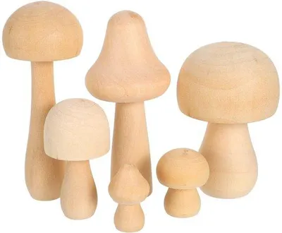 Productafbeelding van Houten gereedschapset bestaande uit 6 delen - Natuurlijke houten decoratie - Handgemaakte creativiteit - Ideeën voor knutselprojecten - Geschikt voor kinderen - Stimuleert creativiteit