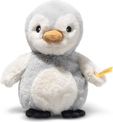 Produktbild von Steiff 242816 Lio Pinguin Rassel, Plüsch, 14 cm, hellgrau