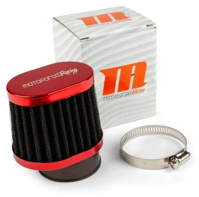 Produktbild von MOTOFORCE RACING D.50 PWK/VHST 19-30 Kegelversatz-Luftfilter Schwarz Rot