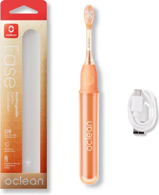 Produktbild von Oclean Ease, Erwachsener, Vibrierende Zahnbürste, Tiefenreinigung, Sensibel, 66000 Bewegungen pro Minute, Orange, 2 min, 30 sec