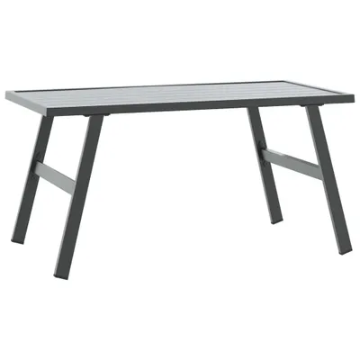 Zdjęcie produktu dla Stolik kawowy do ogrodu, czarny, 90x45x35 cm, malowana stal