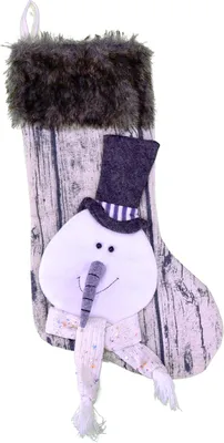 Obrázek produktu pro Santa boot dekorace dárková Santa bag Vánoční punčocha dárková taška Vánoční dekorace typ481 sněhulák kožešina 50 cm