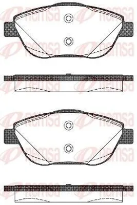 Produktbild von REMSA Bremsbeläge Satz Vorne Bremsklötze für OPEL Corsa F 1392.10