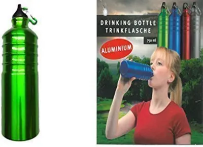 Produktbild von Trinkflasche element Bottle Drehverschluss Pure 750ml mit Karabinerhaken (grün)