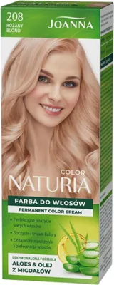 Zdjęcie produktu dla Joanna Farba do Włosów Naturia Różany Blond 208 z subtelnym połyskiem