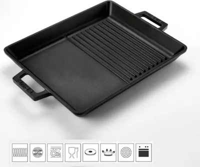 Image de LAVA METAL Assiette duo en fonte 26x32cm