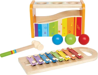 Image de Hape Early Melodies xylophone et jeu de marteaux, E0305
