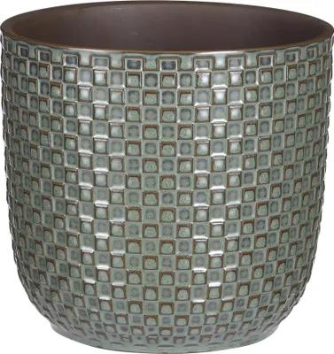 Image de Mica Decorations Daan Blumentopf - H18 x Ø19 cm - Grün