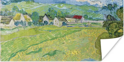 Produktbild von MuchoWow® Poster Les Vessenots in Auvers - Vincent van Gogh 80x40 cm - Wanddeko
