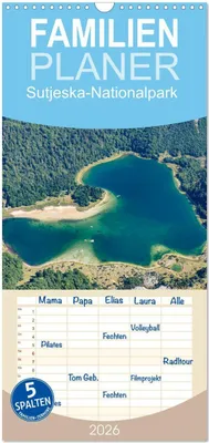 Produktbild von Familienplaner 2026 - Sutjeska-Nationalpark mit 5 Spalten (Wandkalender, 21 x 45 cm) CALVENDO