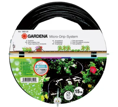 Produktbild von Gardena 1362-20, 15 m, Über Boden, Schwarz