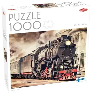 Productafbeelding van Tactic, Oude stoomlocomotief, 1000 stukjes, Landschap, 8 jaar/jaren