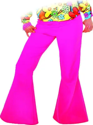Produktbild von O9134-38 Damen Schlaghose pink Discohose Gr.38