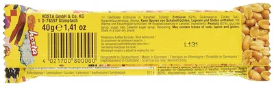 Produktbild von Mr Tom Erdnussriegel aus gerösteten Erdnüssen und Karamell 40g