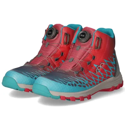 A pair of children's hiking boots.