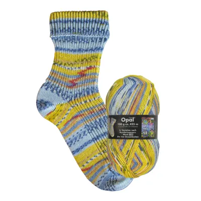 Produktbild von Opal Hundertwasser 4-fädige Sockenwolle,100g/425m LL, 75% Schurwolle/25% Polyamid Die 4 Einsamkeiten-805