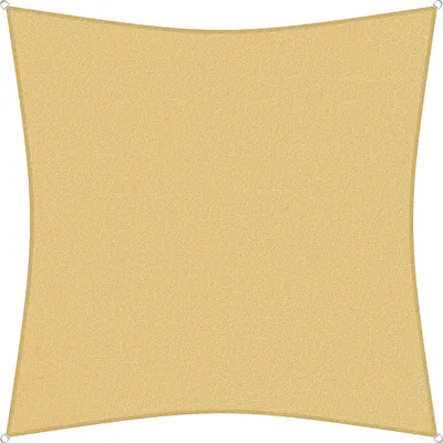 Produktbild von sunprotect 83200 Professional Sonnensegel, 3 x 3 m, Quadrat, wind- & wasserdurchlässig, beige