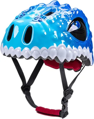 Zdjęcie produktu dla Kask dziecięcy 51-54 cm, dinozaur, regulowany, na rower