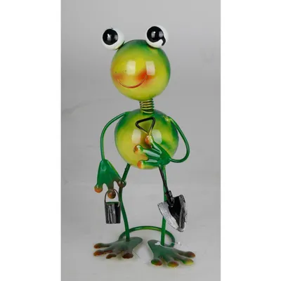 Image de Grenouille Fiche de jardin en métal Décoration de jardin Figure de plante Frog