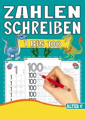 Produktbild von Zahlen Schreiben Lernen - Vorschul-Übungsheft für Jungen mit Dinosaurier-Motiven!