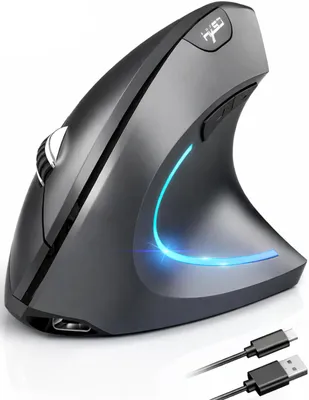 Produktbild von Ergonomische Maus Kabellose Bluetooth Vertikale Maus Optisch Leise RGB ergonomische Maus