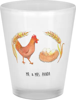 Produktbild von Mr. & Mrs. Panda Schnapsglas Huhn Stolz - Transparent - Geschenk, Motivation, Hof, Gläschen, Hoftiere, Eier, Hühner, Hahn, Shot Glas, Shotglas, Pinnchen, Schwangerschaft