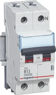 Immagine prodotto di Interruttore LS Legrand, 10 kA, B, 13 A/1 polo + N, 2 TE, 1 pz.