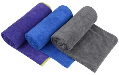 Produktbild von Trainingshandtücher aus Mikrofaser, saugfähig, 3er-Pack, 40,6 x 78,7 cm, für Sport und Outdoor