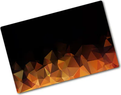 Produktbild von Tulup Glas Herdabdeckplatte - 80x52 cm - Glaskeramikkochfeld-Abdeckung Spritzschutz Glasabdeckplatte - Einteilig - Kunst: Modern & Klassisch - Abstraktion - Orange