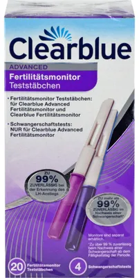 Produktbild von Clearblue Fertilitätsmonitor Advanced Teststäbchen, 24 St. Teststreifen