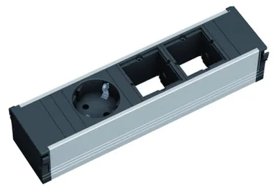 Imagen del producto de BACHMANN CONI: 1 toma de corriente con conexión de tierra, 2 tomas de corriente con interruptor de diferencial