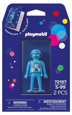 Image de Carte de vœux PLAYMOBIL pour anniversaire - 72187