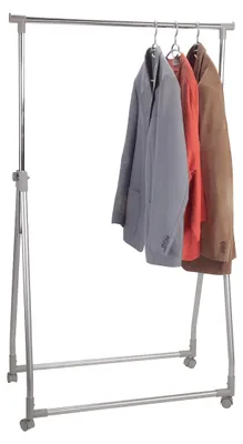 Produktbild von Kleiderständer Metall bis 168 cm höhenverstellbar EUROHOME® – 89x15x8,5cm – für Ihre Aufbewahrungsbedürfnisse