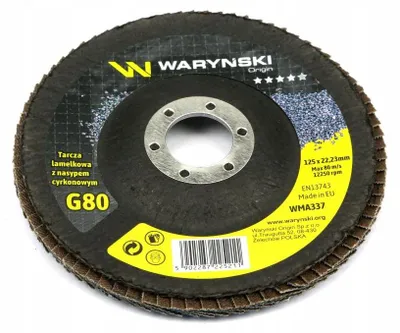 Produktbild von Waryński Lamellenschleifscheibe 125 mm Zirkon GR80