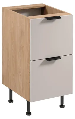 Produktbild von Unterschrank SALERNO – Breite 45 cm, Eiche/Beige