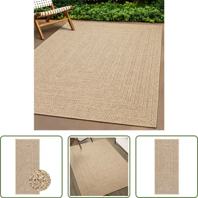 Produktbild von The Living Store Teppich ZIZUR 80x200 cm Jute-Optik Indoor und Outdoor