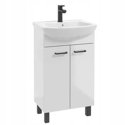 Produktbild von Stamar | Badezimmerschrank - mit Waschbecken - 50 cm - Wasserhahn und Siphon