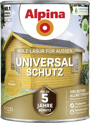 Produktbild von Alpina Holzlasur Universal-Schutz2,5L kiefer