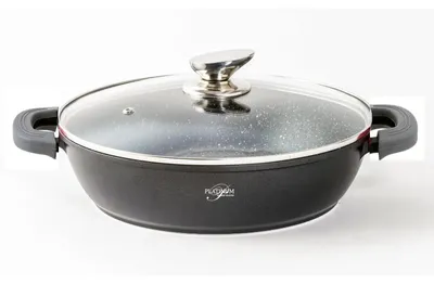 Produktbild von 28 cm Schmorpfanne Bräter Bratpfanne Servierpfanne Schmortopf Schmorkasserolle