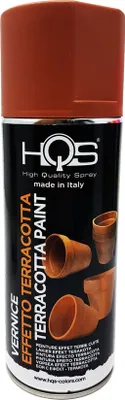 Produktbild von HQS Sprayfarbe Terracotta 400 ml mit hoher Deckkraft zum Erneuern von Tontöpfen