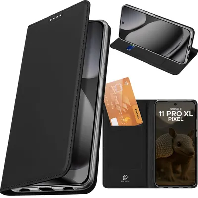 Produktbild von Handyhülle mit Klappe für Google Pixel 11 Pro XL, Dux Ducis Skin Pro, Schwarz