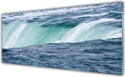 Produktbild von Acrylglasbilder 125x50 Wandbild Druck Wasserfall Natur