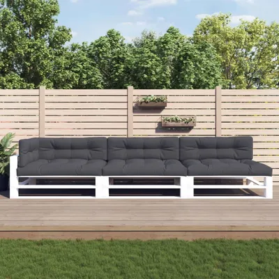 Produktbild von [Home] Palettenkissen 7-tlg. Anthrazit Stoff , Neue Mode 2024 im häuslichen Leben